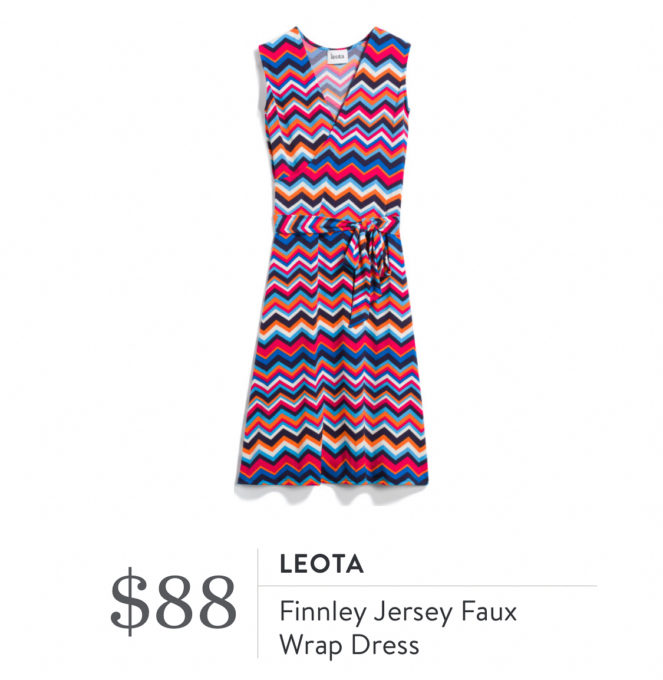 Leota Finnley Jersey Faux Wrap Dress