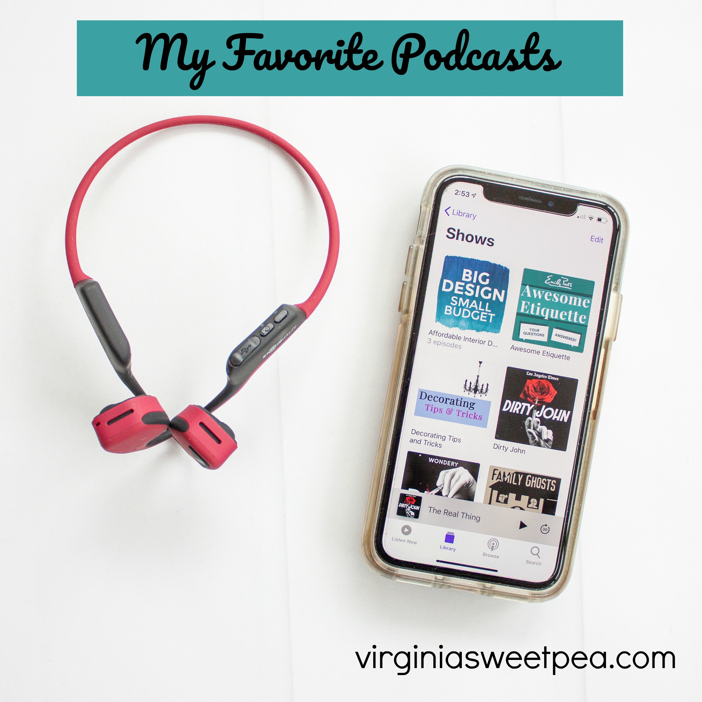Get ideas for podcasts to enjoy listening to. Podcasts are great entertainment while driving, exercising, working around the house, or to listen to when you want to relax. #podcast #podcastideas #bestpodcasts