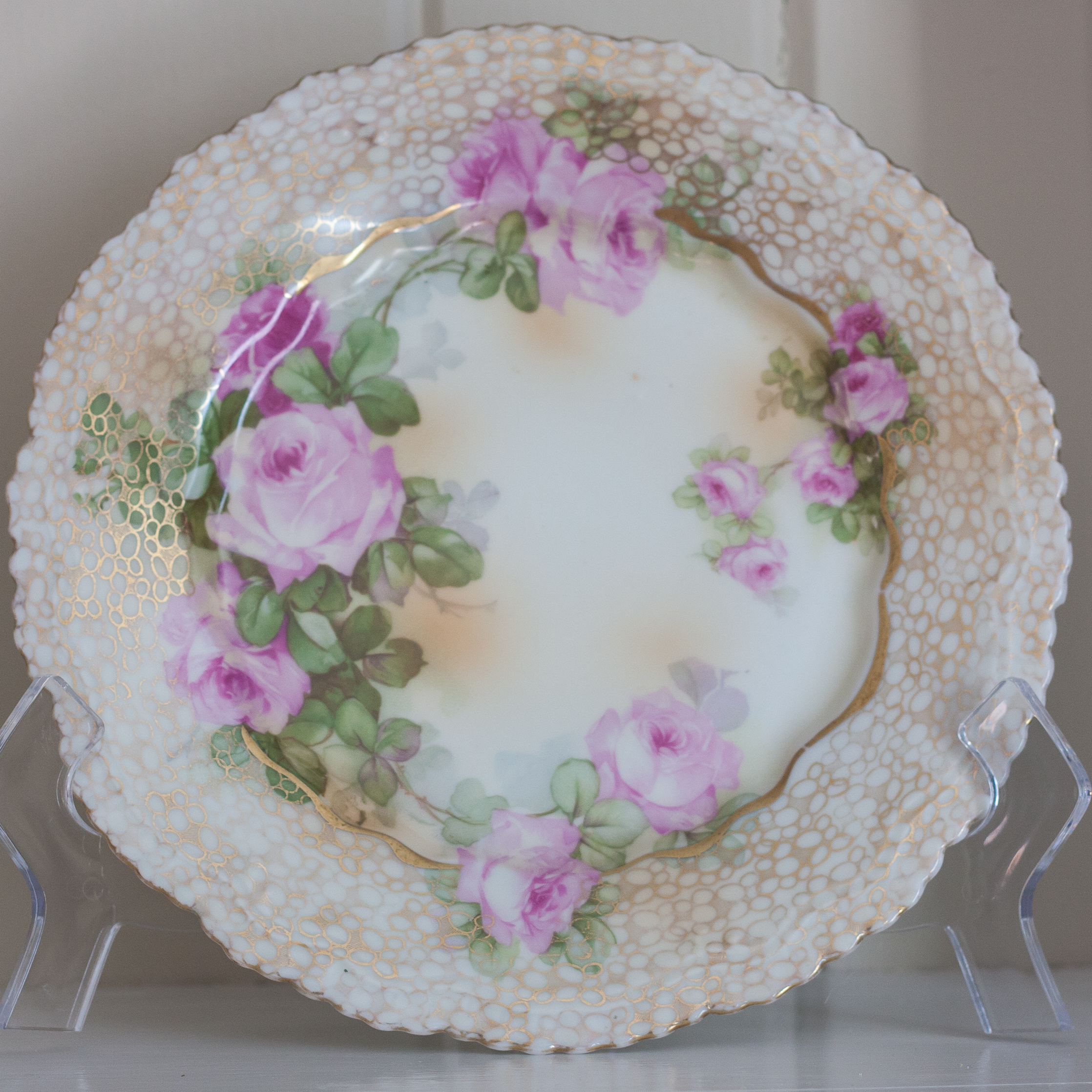 Antique Plate with Roses