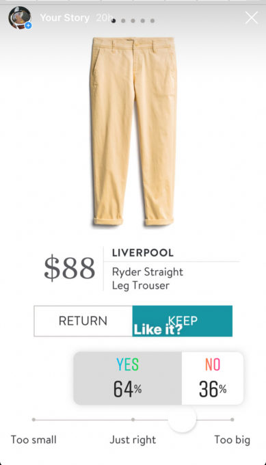 Instagram opinion of a Stitch Fix Liverpool Ryder Straight Leg Trouser