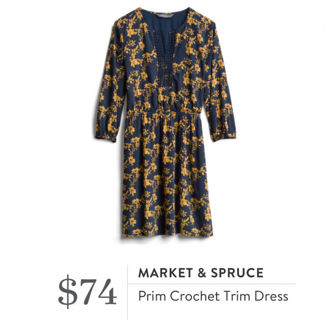 Stitch Fix Market & Spruce Prim Crochet Trim Dress