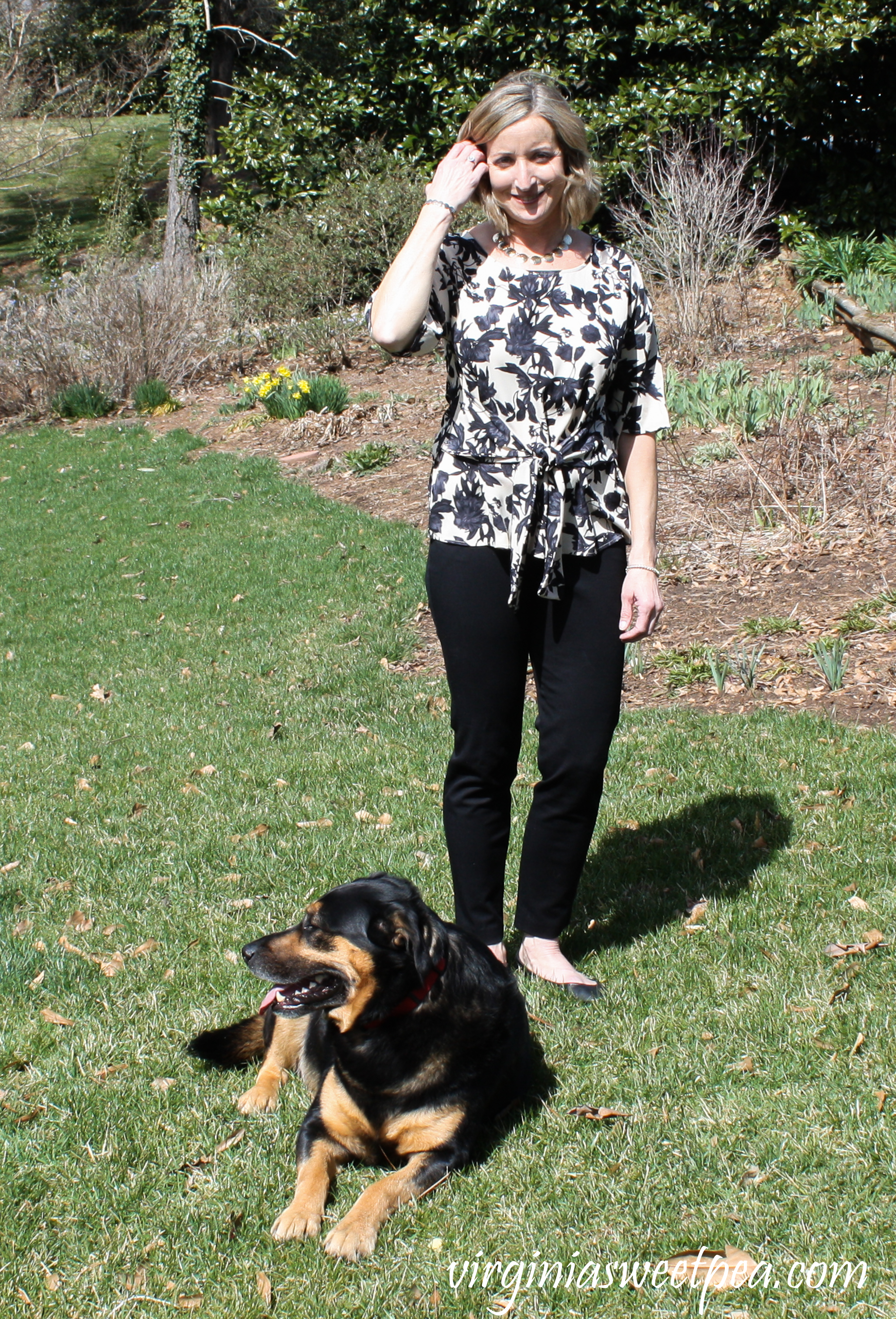 Stitch Fix Review for April 2019 - West Kei Julianne Tie Front Blouse #stitchfix #stitchfixreview #stitchfixspring #springstitchfix #shermanskulina