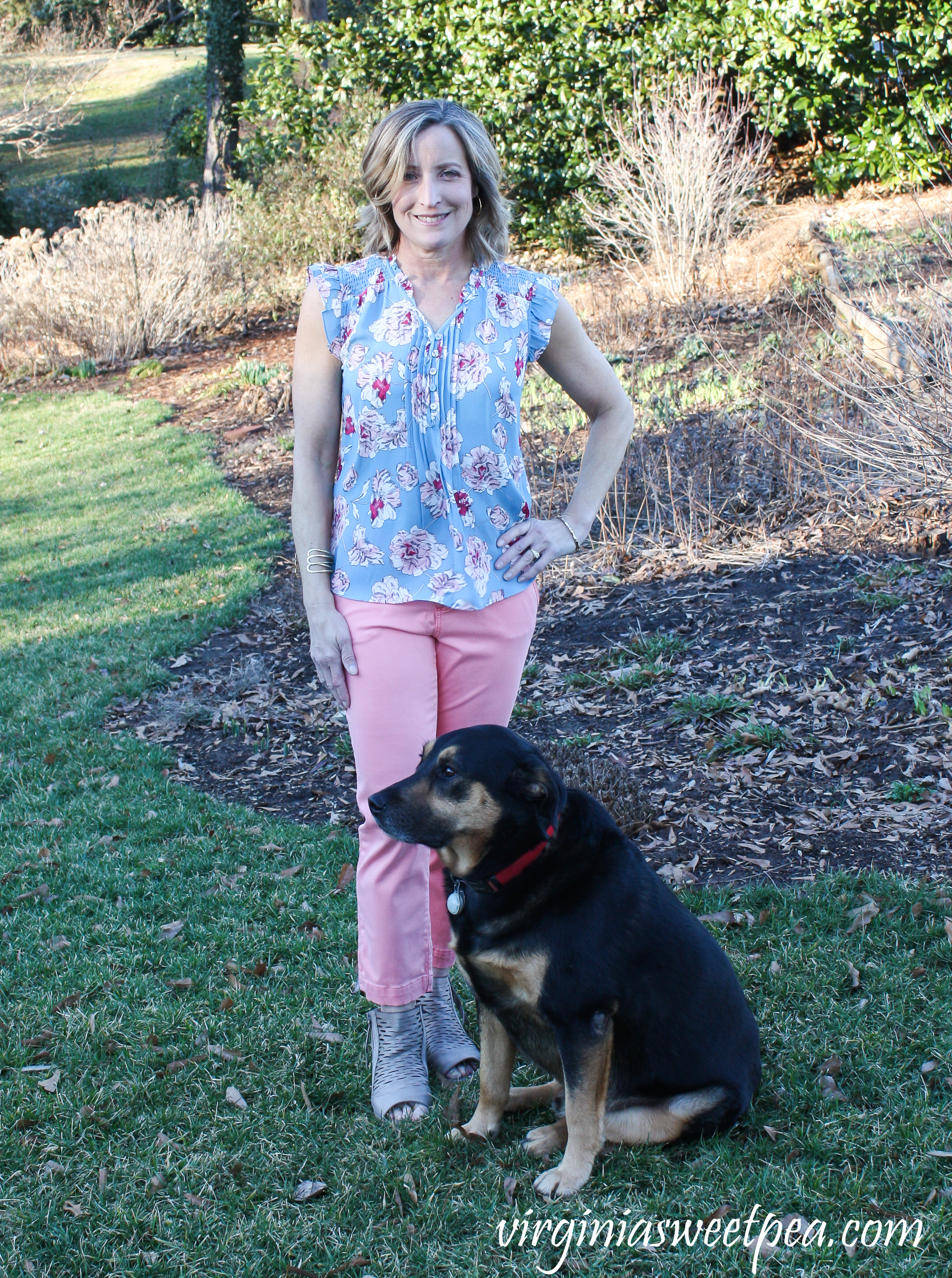 Stitch Fix Review for March 2019 - Daniel Rainn Liona Flutter Detail Blouse #stitchfix #stitchfixreview #stitchfix2019 #stitchfixspring #stitchfixblouse