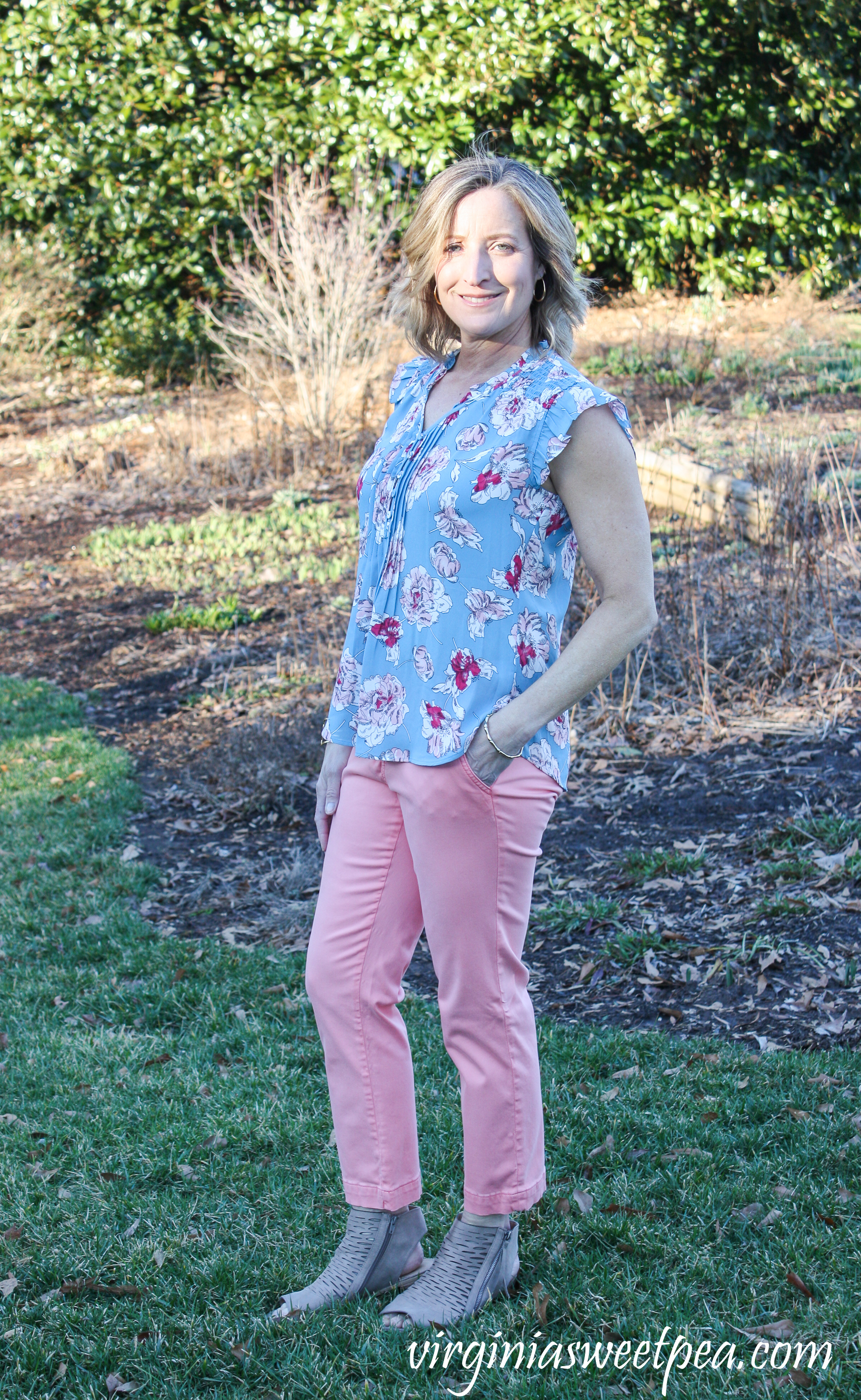 Stitch Fix Review for March 2019 - Daniel Rainn Liona Flutter Detail Blouse #stitchfix #stitchfixreview #stitchfix2019 #stitchfixspring #stitchfixblouse