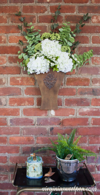 DIY Hanging Floral Display for Spring - Sweet Pea
