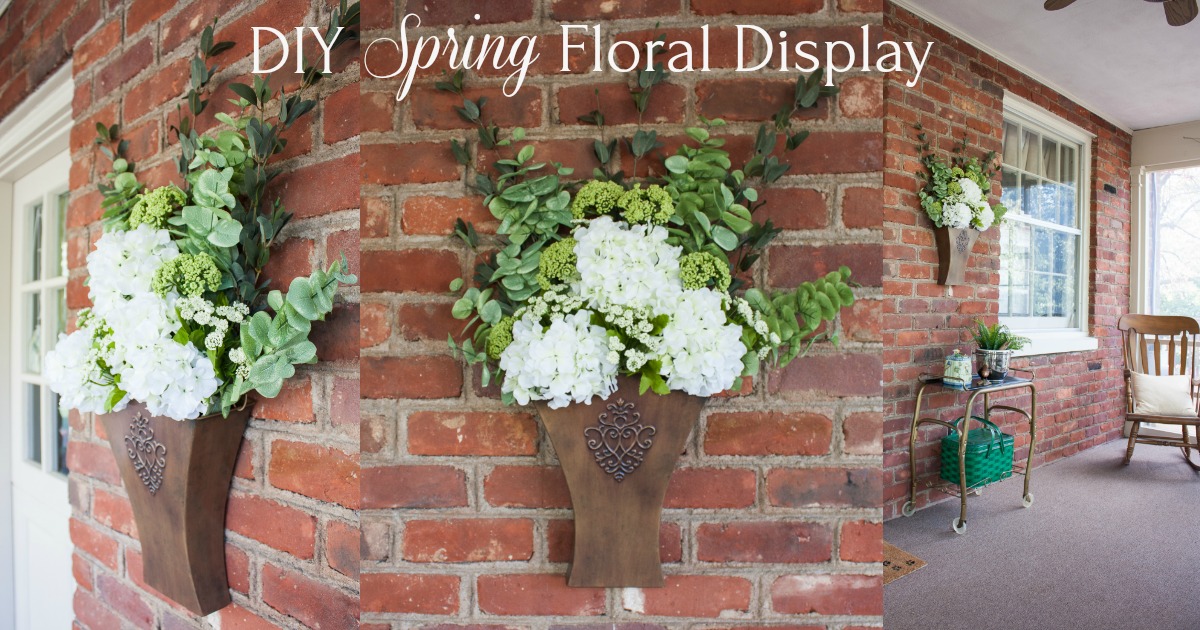 DIY Hanging Floral Display for Spring - Sweet Pea