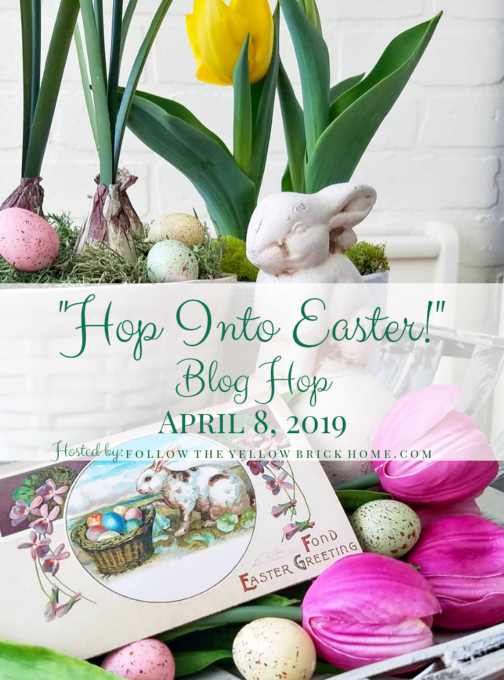 Hop into Easter Blog Hop - Get ideas for Easter decor from 30+ home decor bloggers.