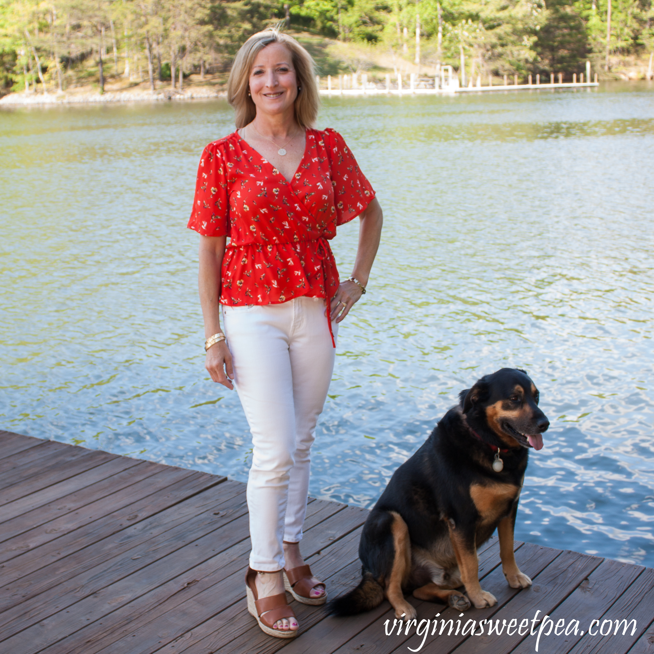 Stitch Fix Review for May 2019 - ASTR Tawnia Surplice Blouse #stitchfix #stitchfixreview #stitchfixsummer #shermanskulina