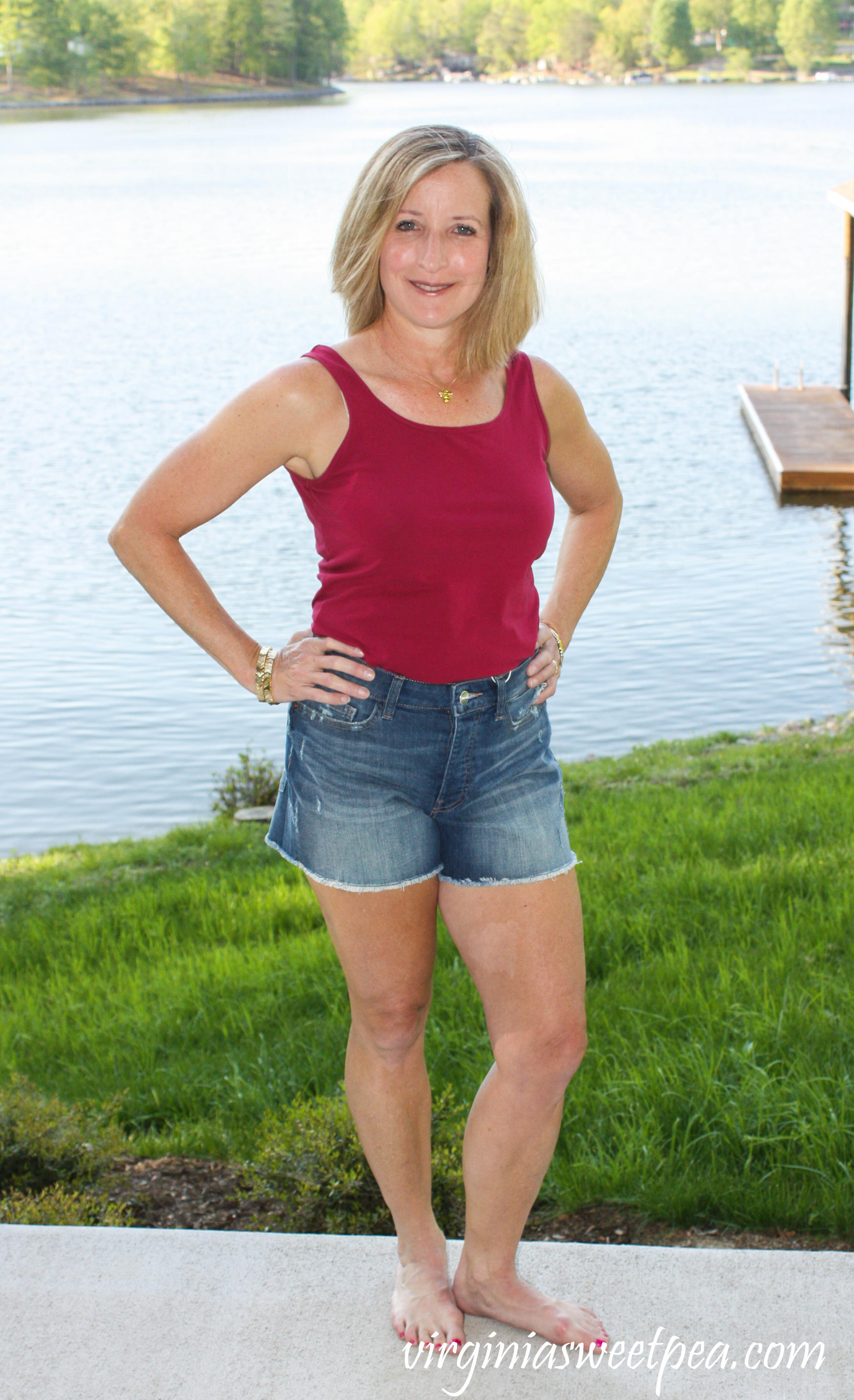 Stitch Fix Review for May 2019 - Warp + Weft Andie Distressed Frayed Hem Short #stitchfix #stitchfixreview #stitchfixsummer #stitchfixshorts