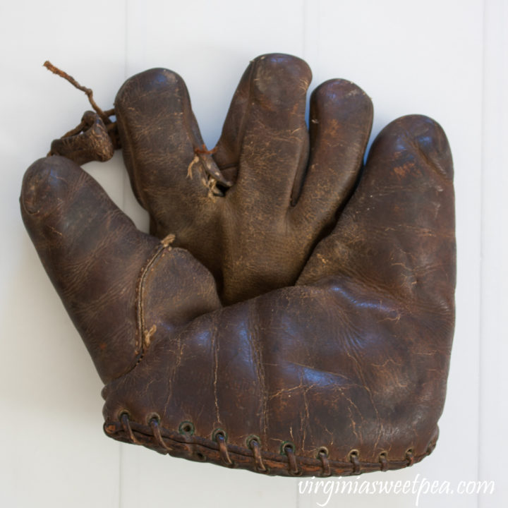 Investigating Vintage Baseball Gloves Sweet Pea