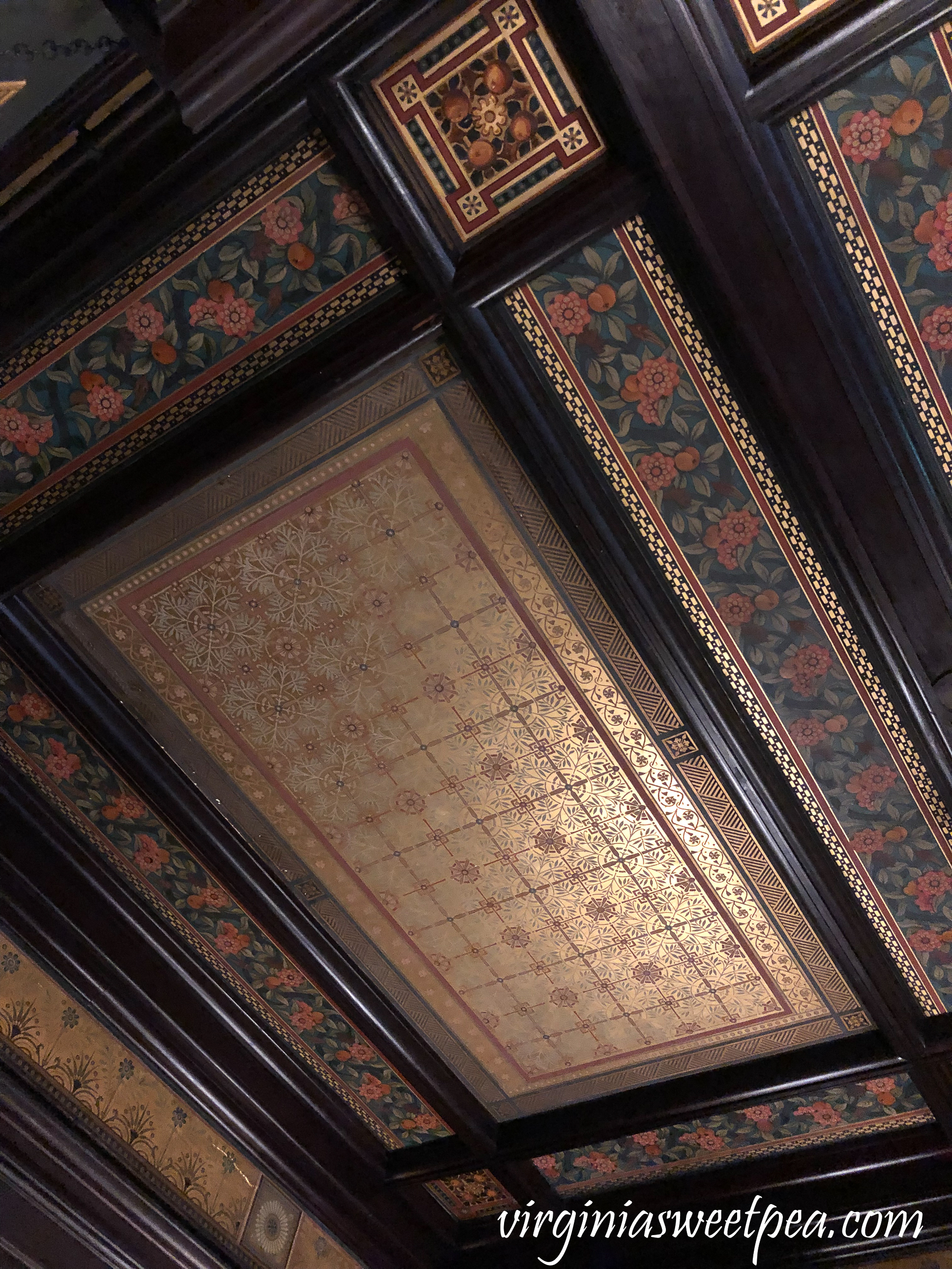 Ceiling at Chateau-sur-Mer in Newport, RI