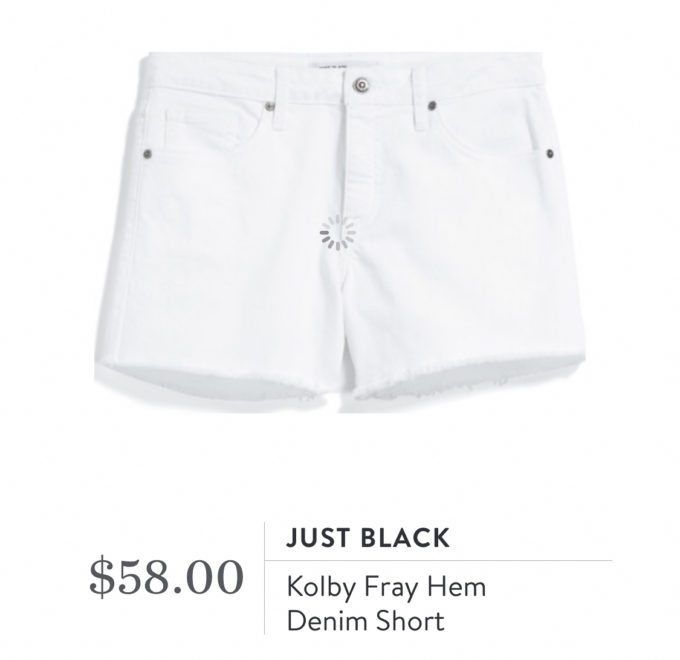 Stitch Fix Just Black Kolby Fray Hem Denim Short