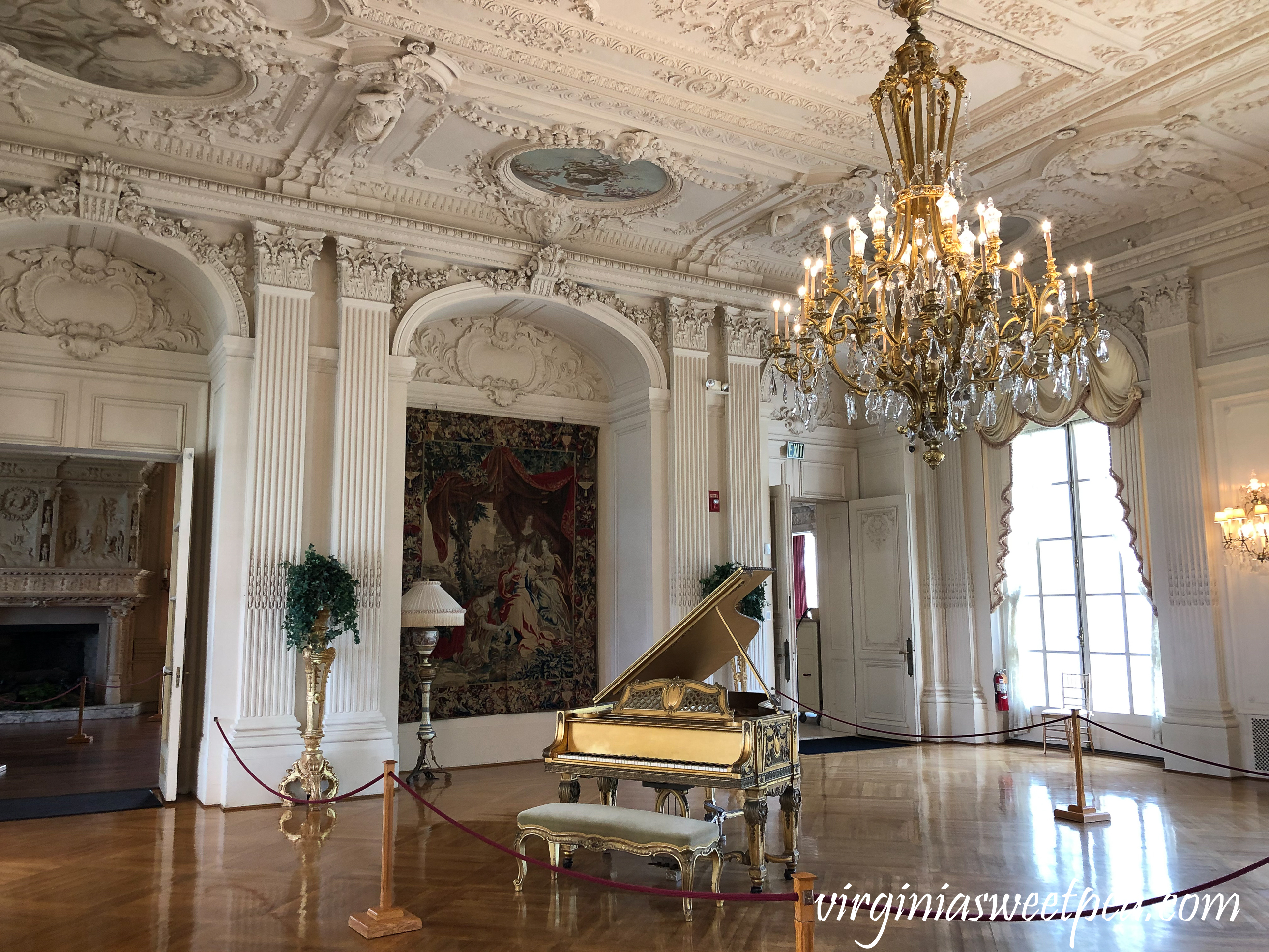 Ballroom at Rosecliff in Newport, Rhode Island