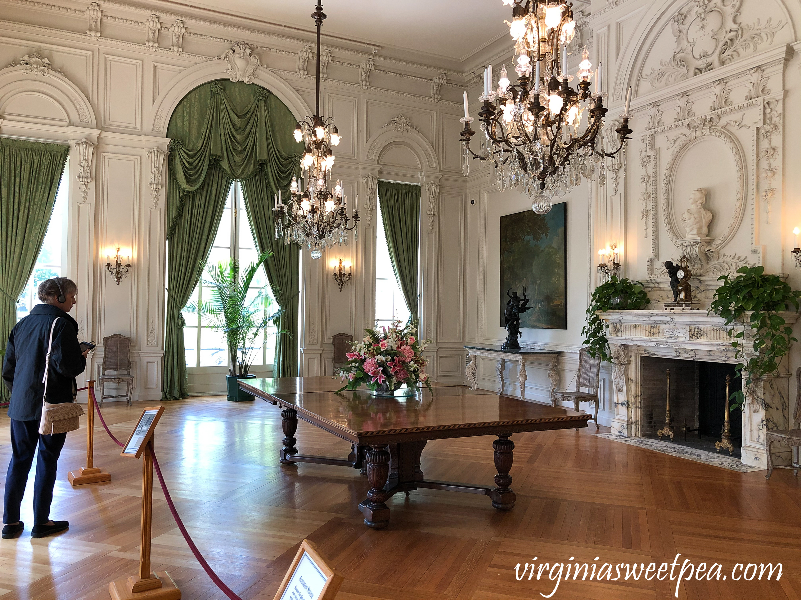 Dining Room in Rosecliff in Newport, Rhode Island