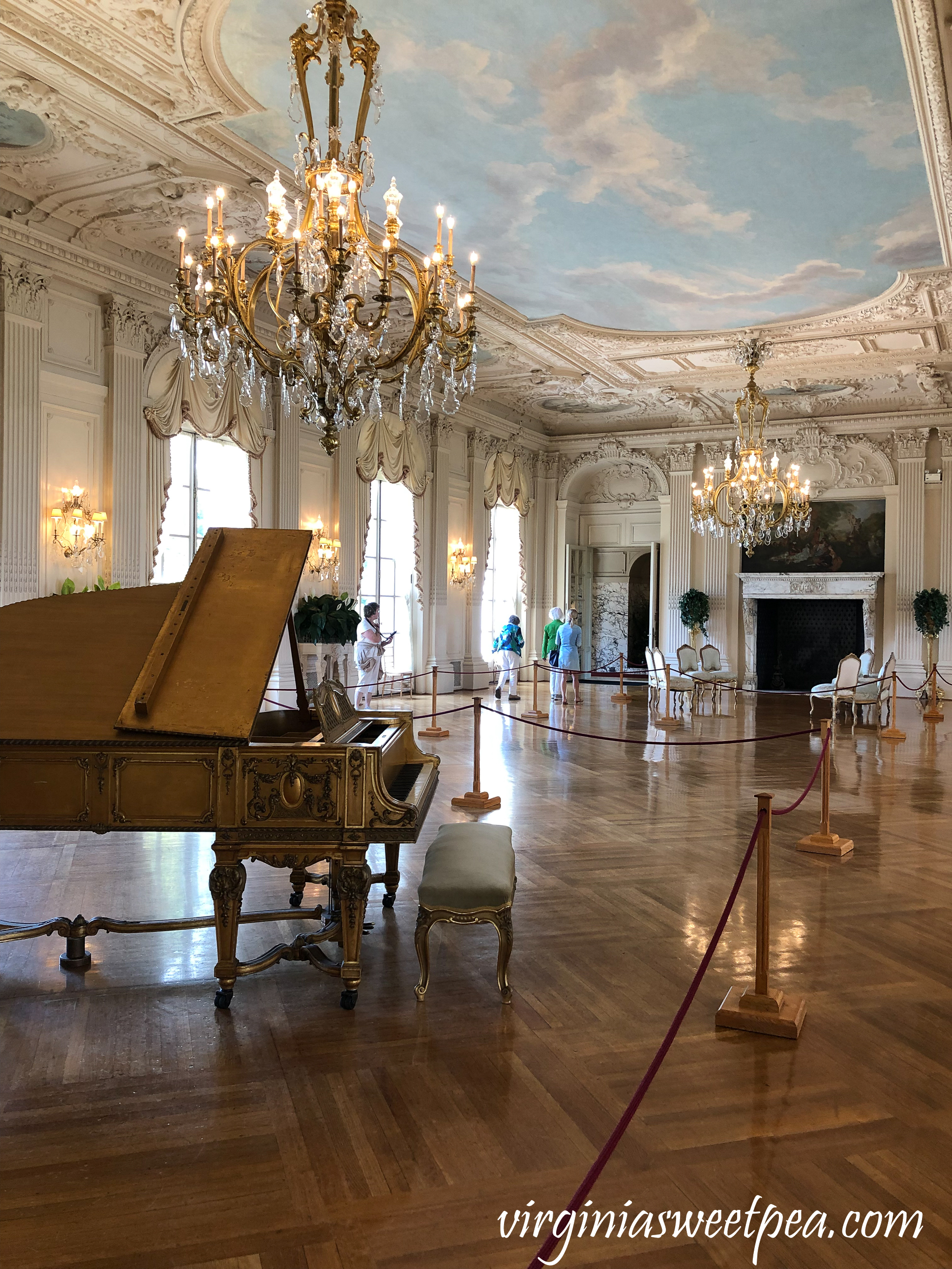 Ballroom at Rosecliff in Newport, Rhode Island