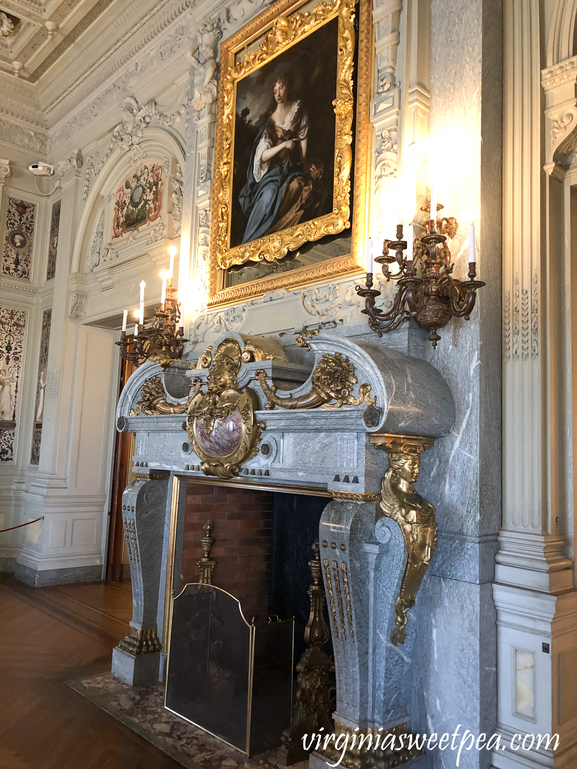 Morning room in The Breakers in Newport, RI