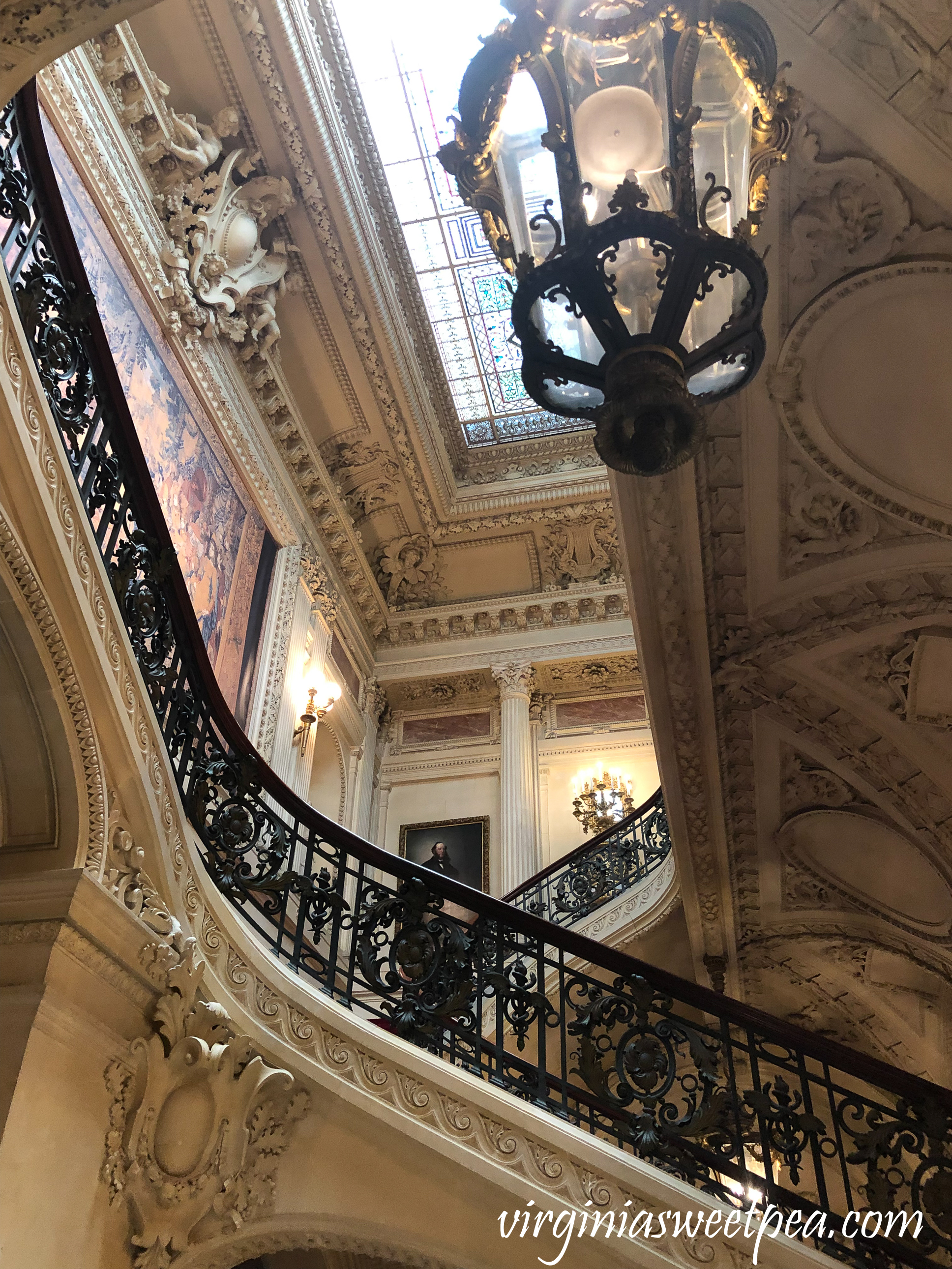 Staircase in The Breakers in Newport, RI