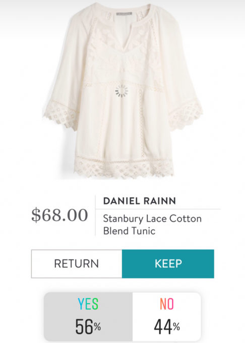 Stitch Fix Review - Daniel Rainn Stanbury Lace Cotton Blend Tunic