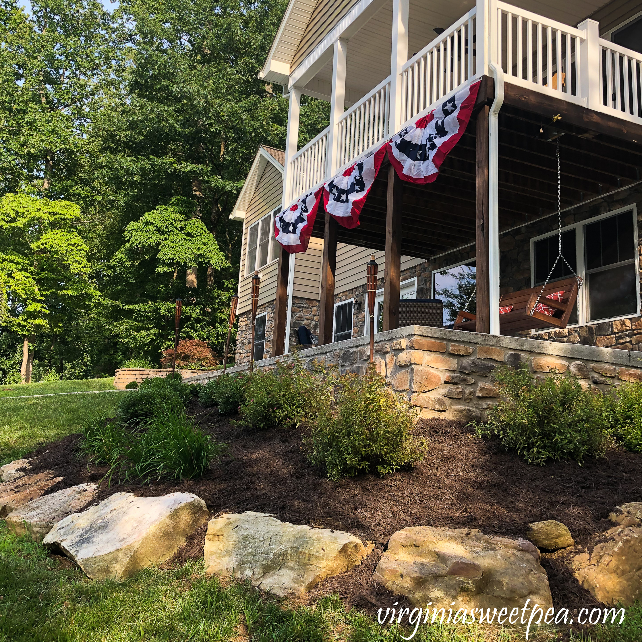 DIY Patio Stone Veneer