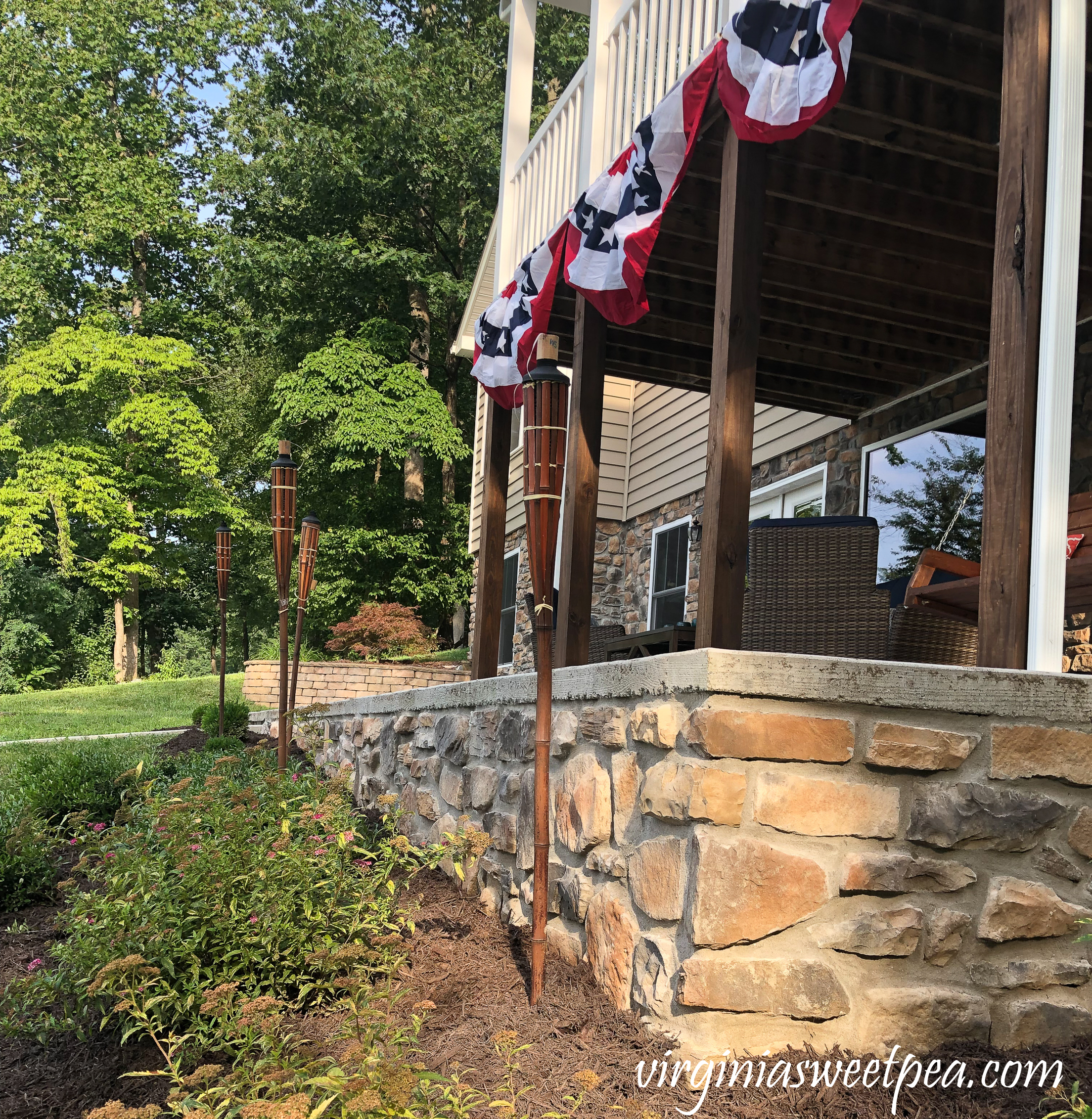 How to add stone veneer added to a patio wall