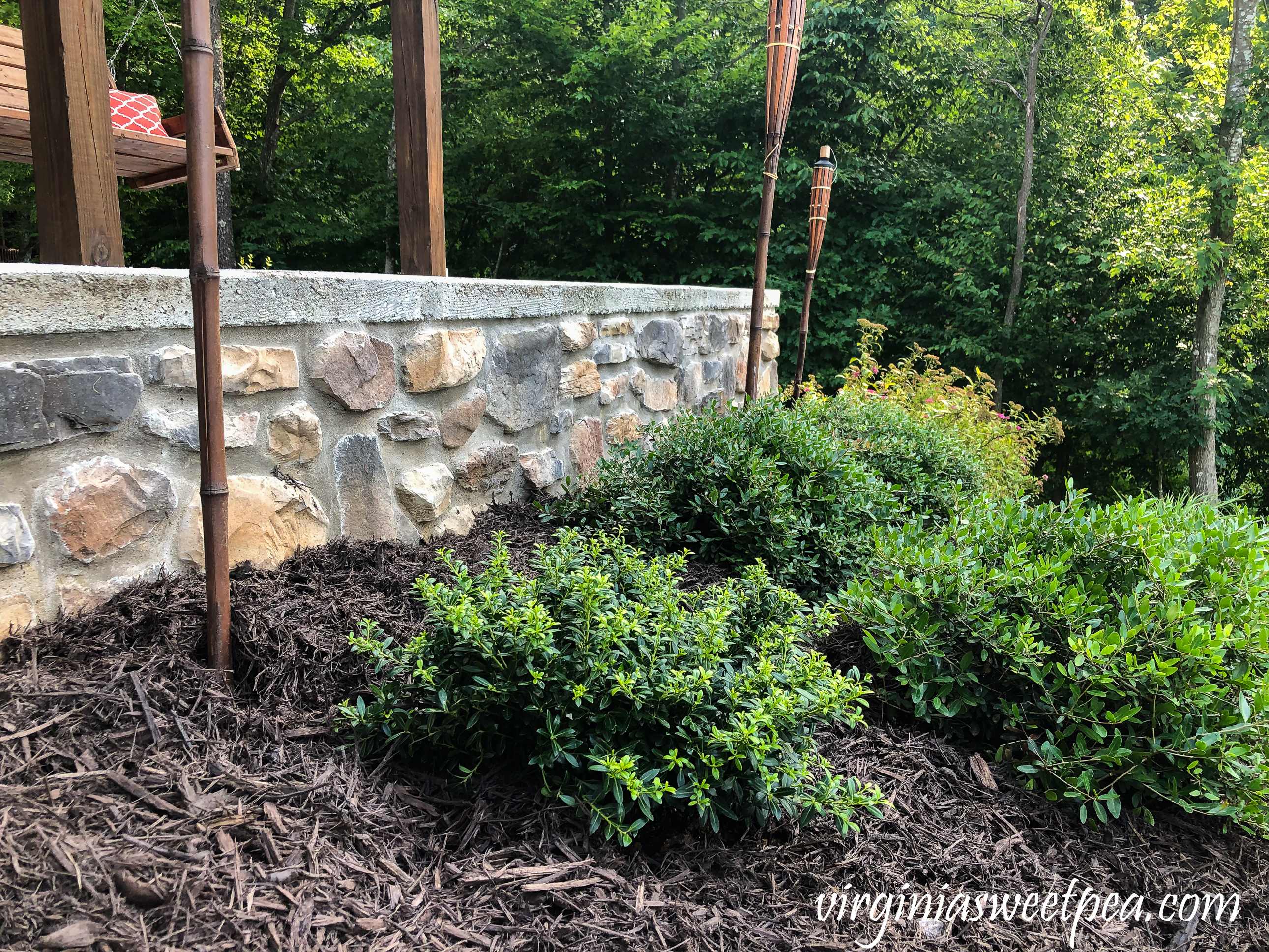 How to add stone veneer added to a patio wall