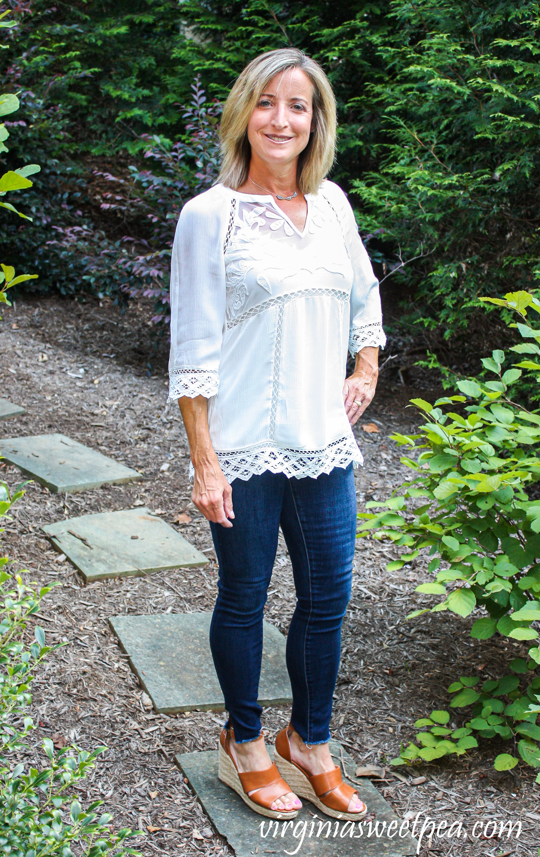 Stitch Fix Review - Daniel Rainn Stanbury Lace Cotton Blend Tunic