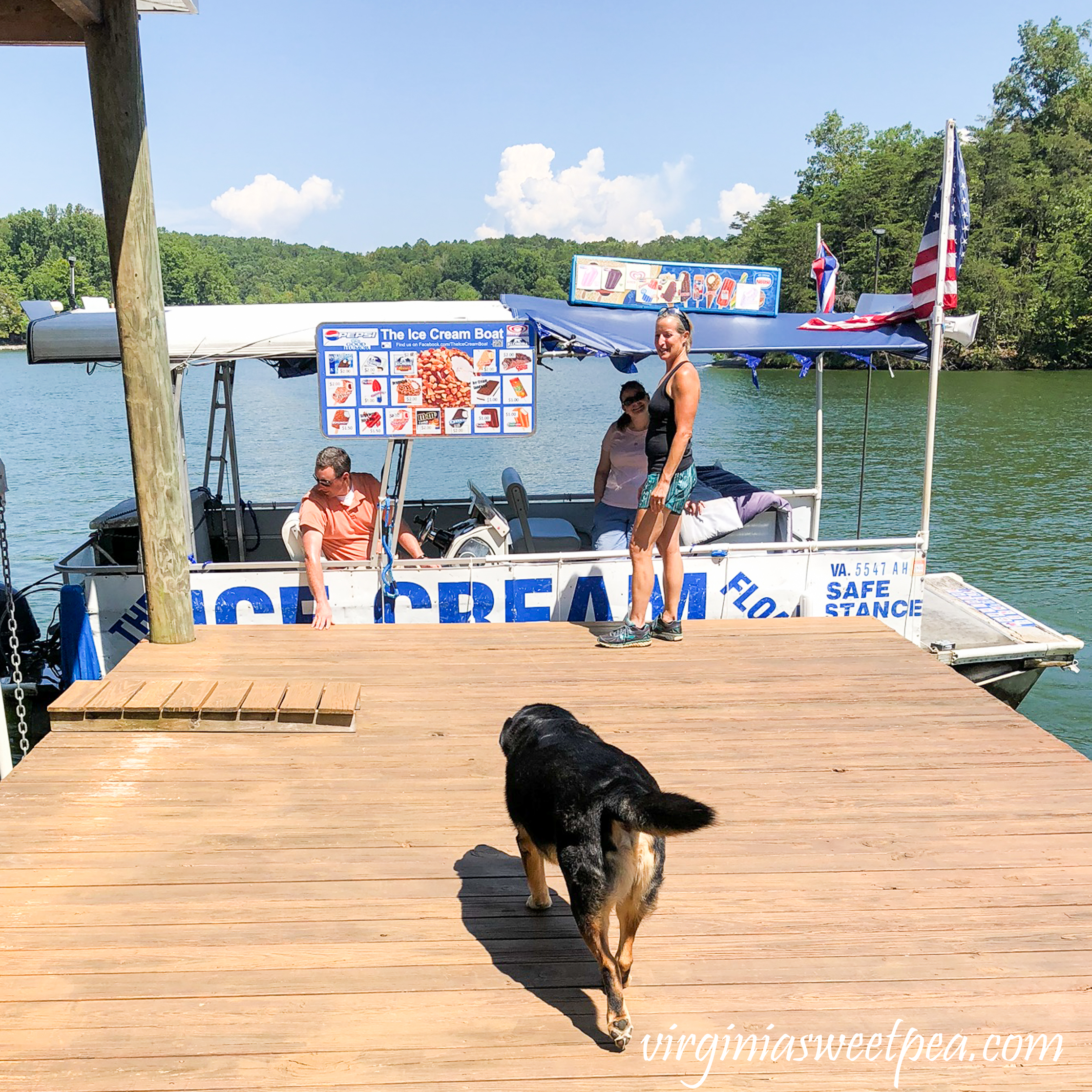 Ice Cream Boat at Smith Mountain Lake