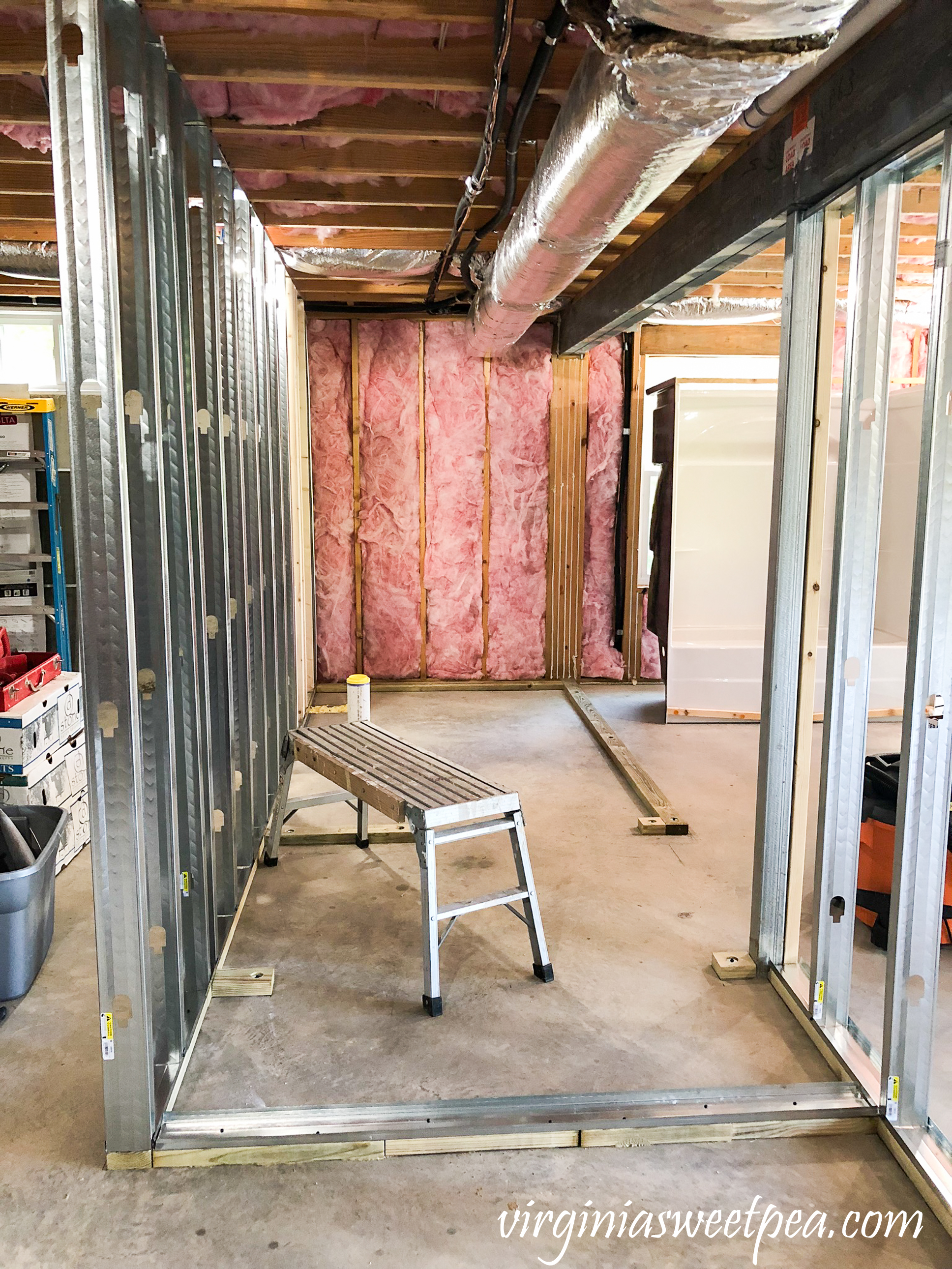 Lake House Basement Project - Framing