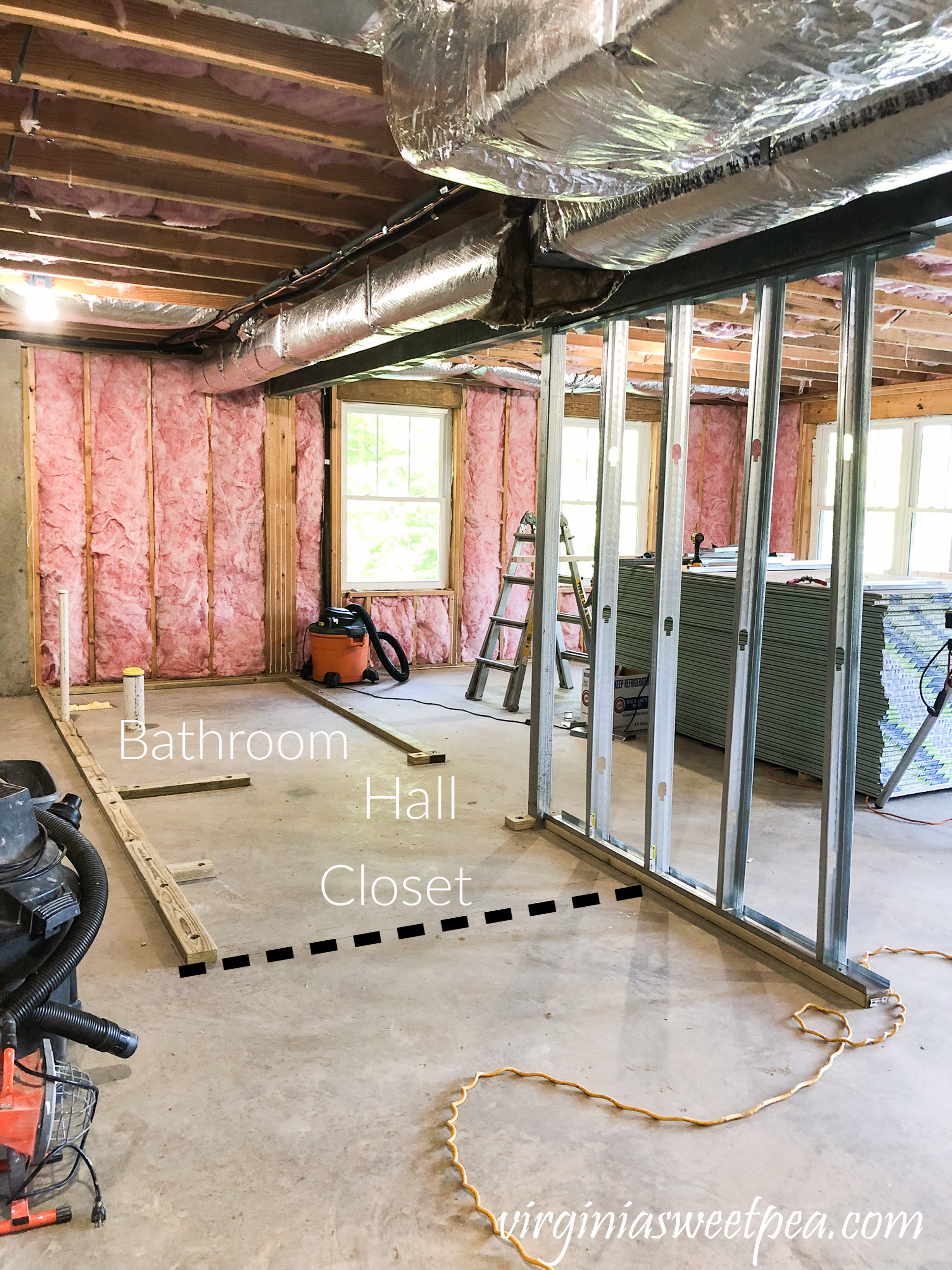 Lake House Basement Project - Framing