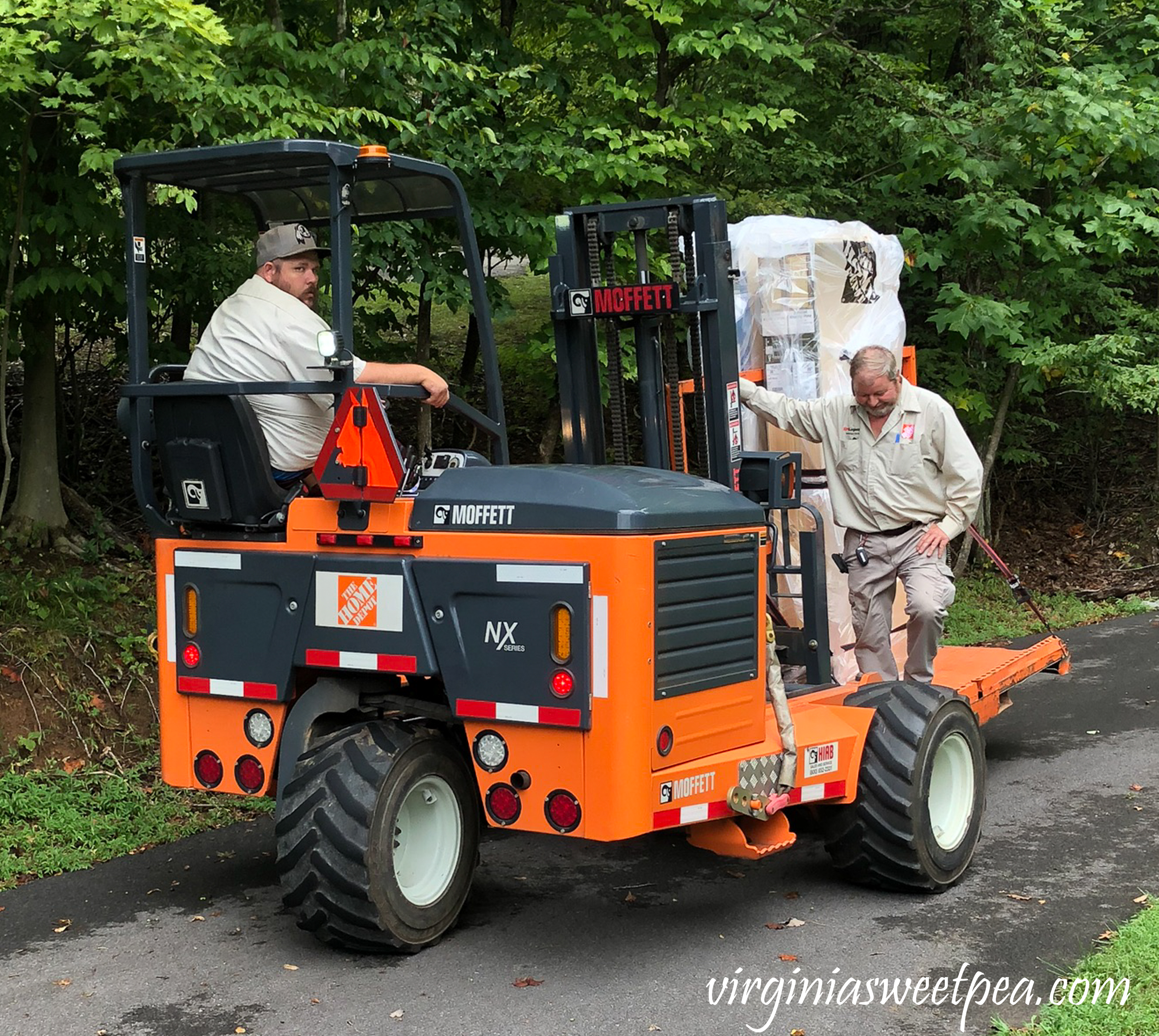 Home Depot delivering supplies