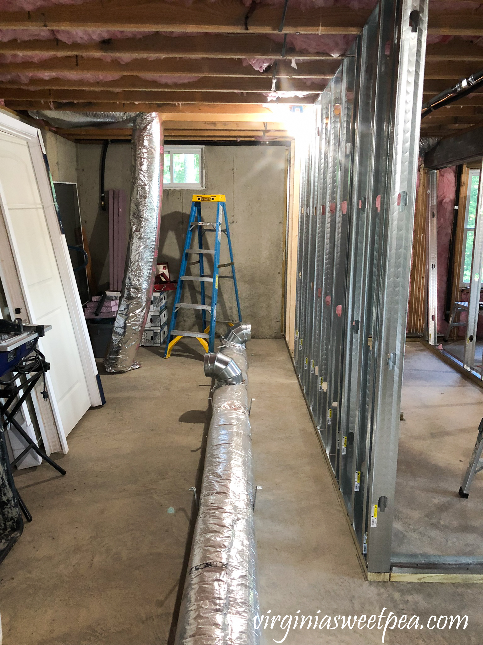 Lake House Basement Project - HVAC work