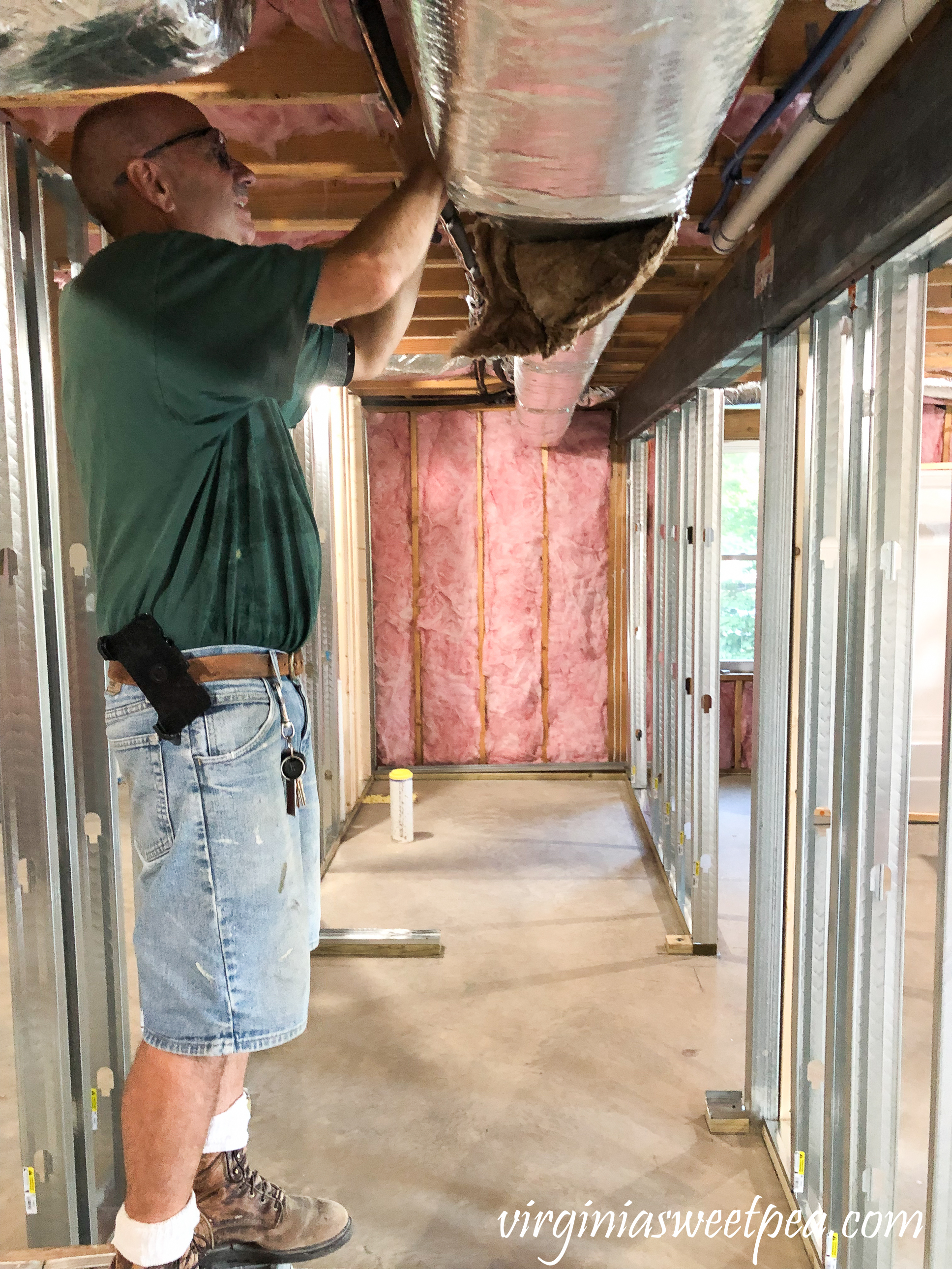 Lake House Basement Project - HVAC work