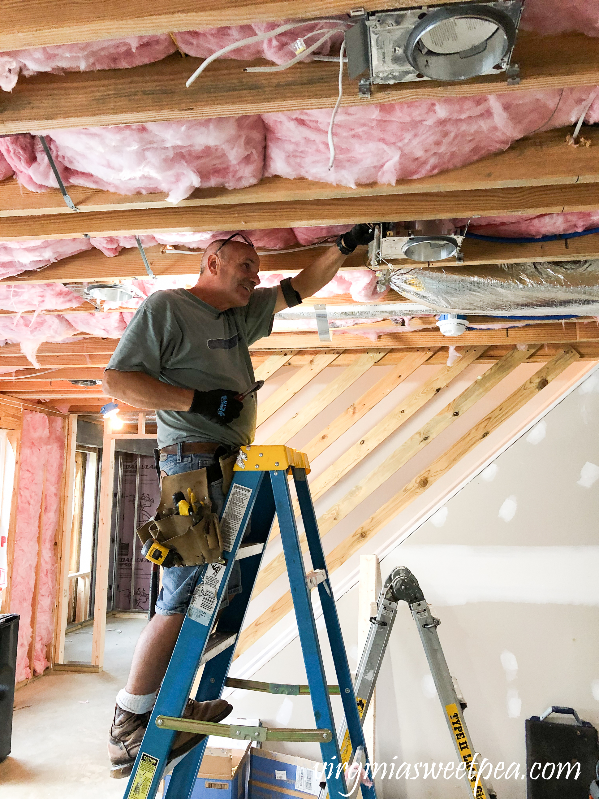 Adding can lights to a basement