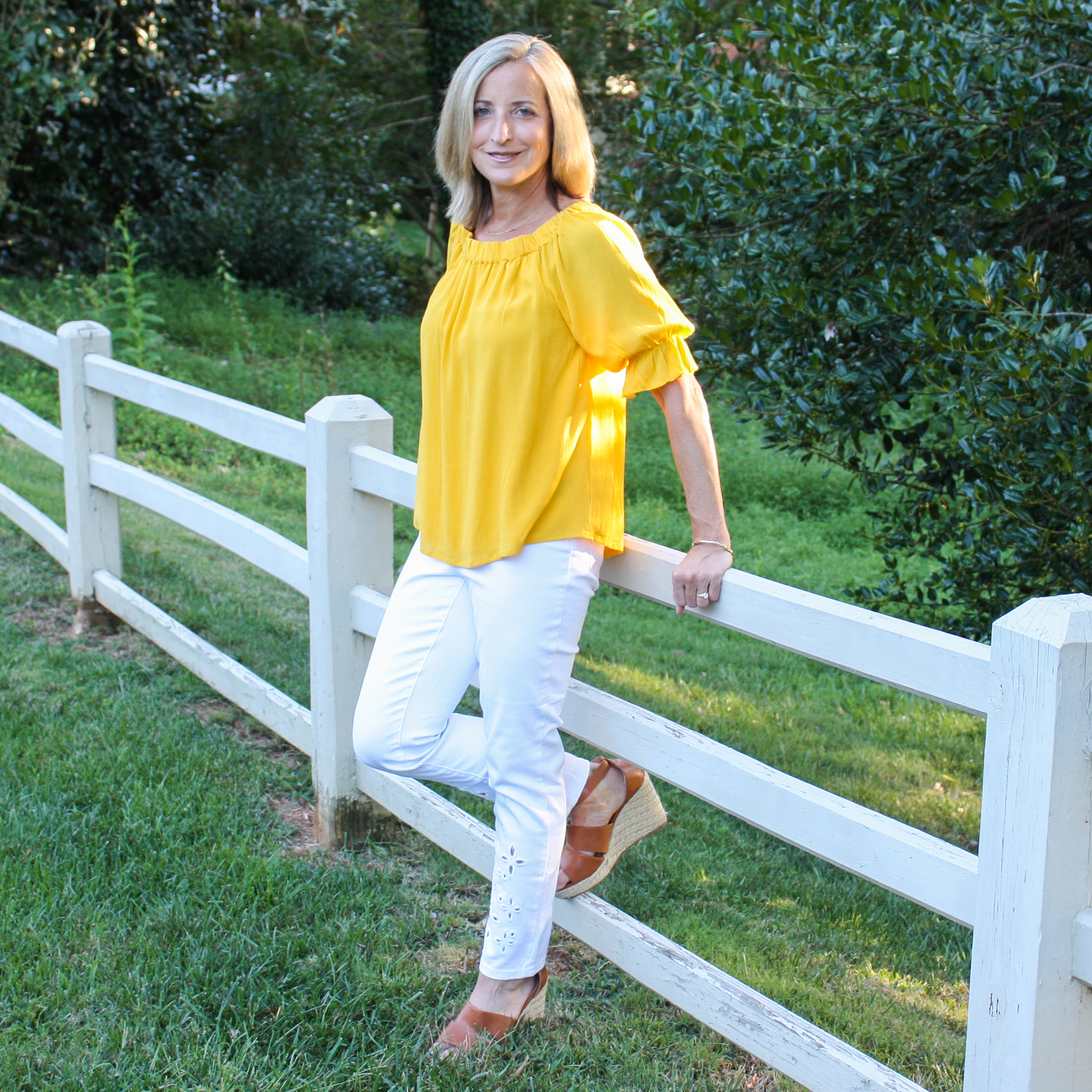 Stitch Fix Review for September 2019 - Sanctuary Nola Ruffle Detail Top with Tribal Kimora Cut Out Detail Pull On Pant