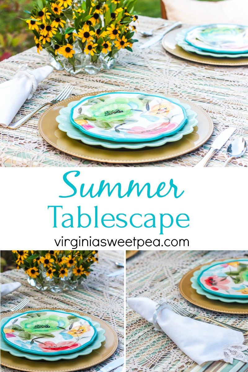Set a summer tablescape