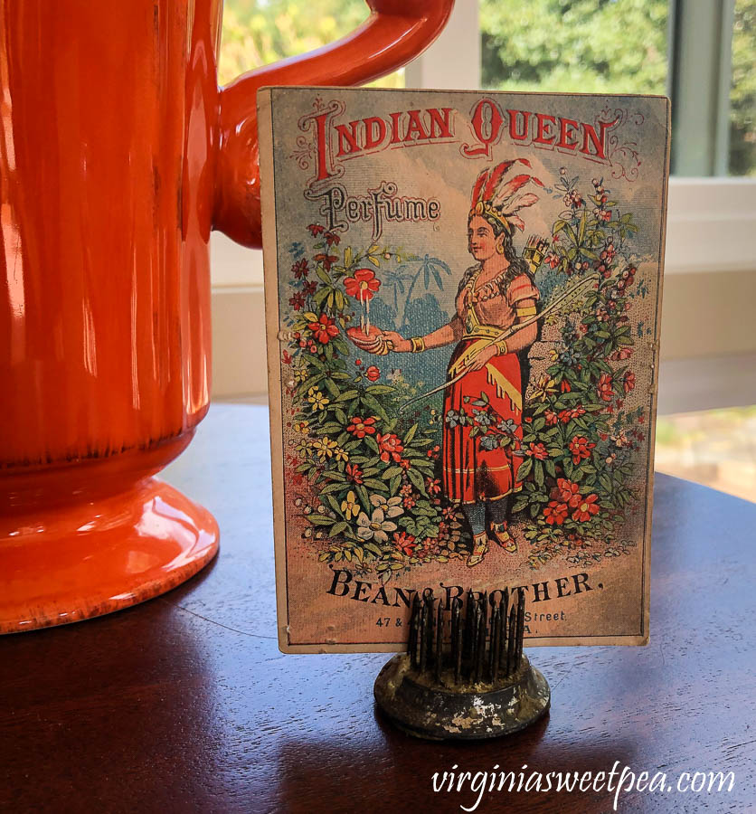 Bean Brother Indian Queen Perfume Advertisement Card