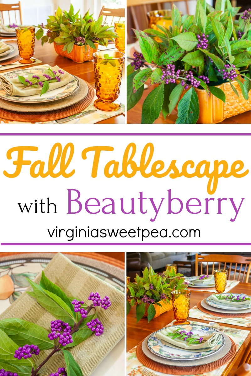 Fall Tablescape with Beautyberry