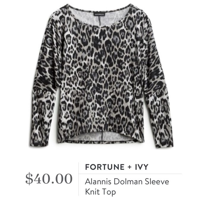 Fortune + Ivy Alannis Dolman Sleeve Knit Top
