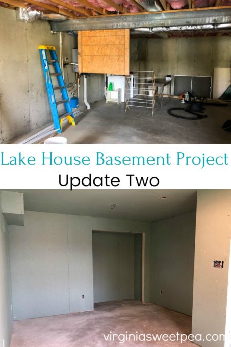 Lake House Basement Project Update Two