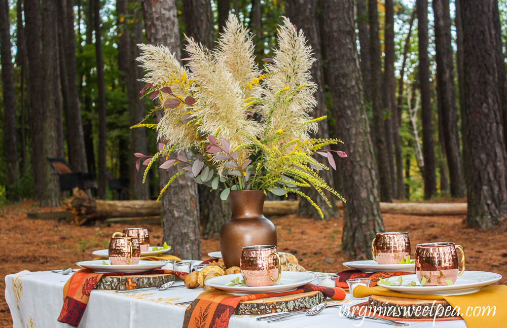 Fall Tablescape at Smith Mountain Lake State Park in Virginia