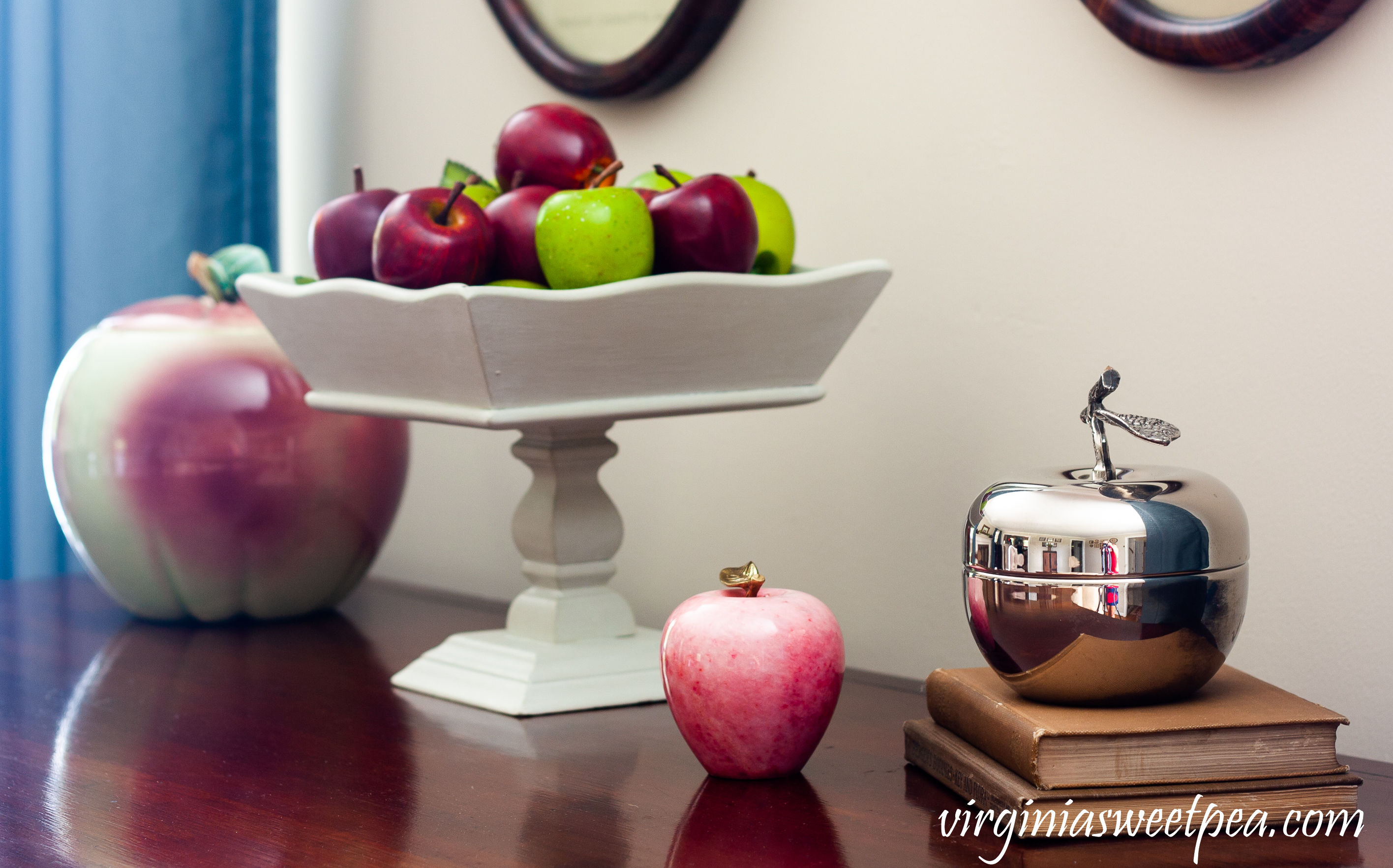 Apple themed late summer/early fall vignette