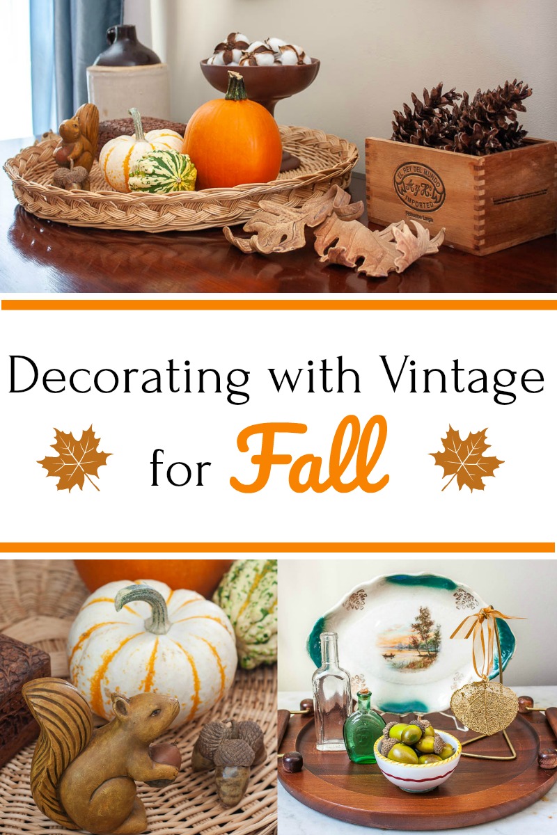 Decorating with Vintage for Fall - Sweet Pea