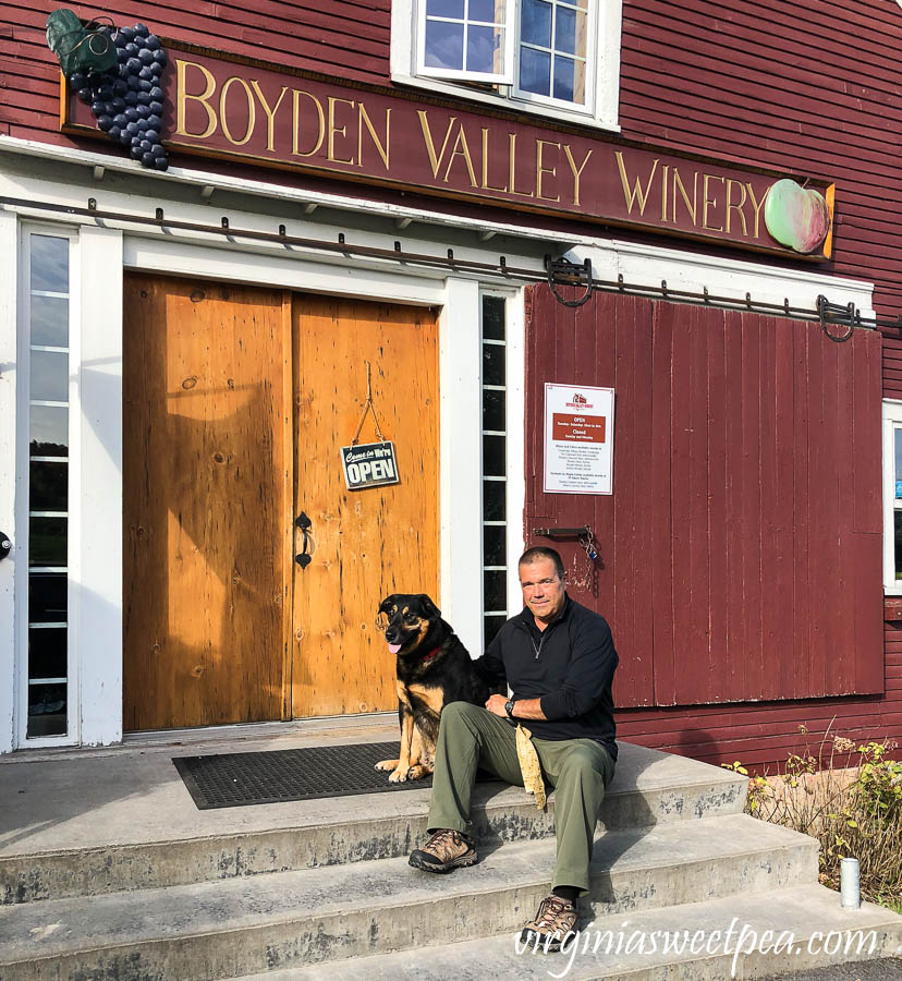 Sherman and David Skulina at Boyden Valley Vineyard in Vermont