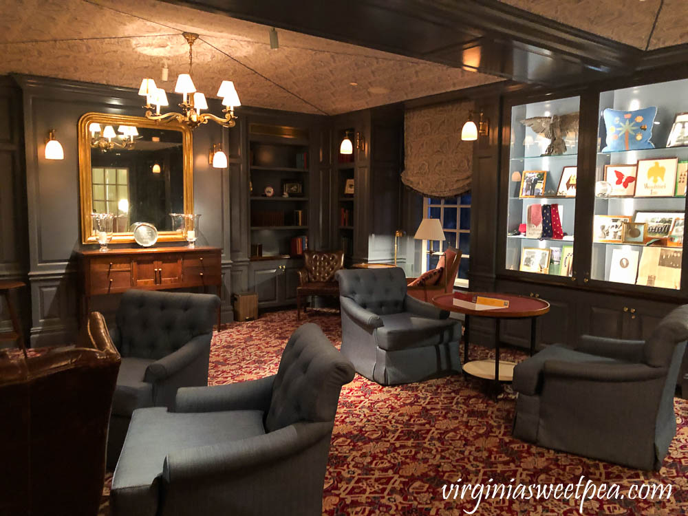 Library in the Woodstock Inn in Woodstock, Vermont