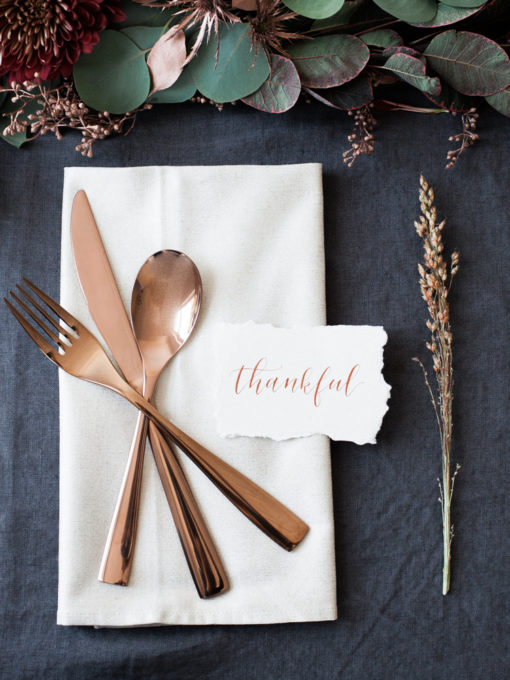 Simple and Elegant Thanksgiving Place Setting