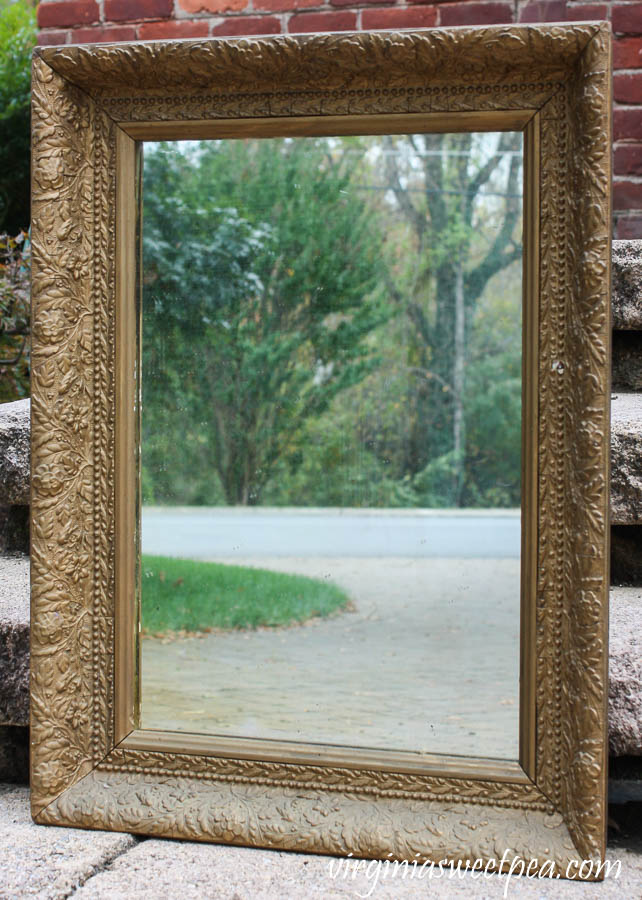 Antique Mirror with detailed frame