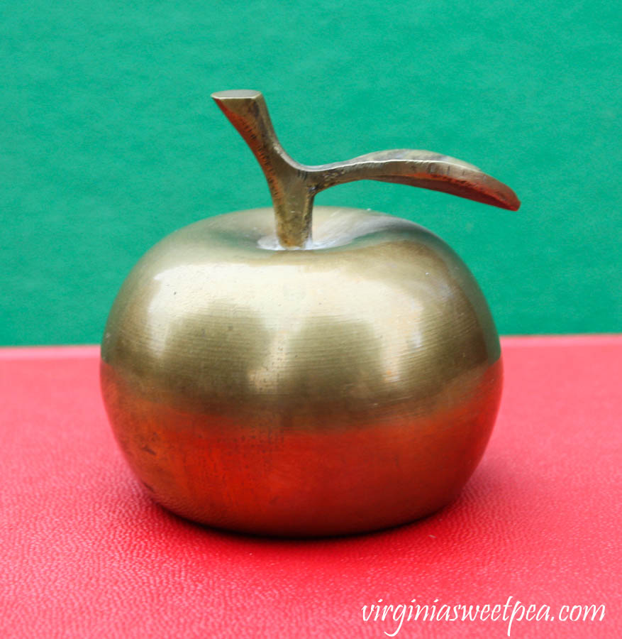 Vintage Brass Apple Bell