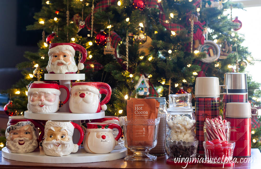 Create a Vintage Farmhouse-Style Christmas Hot Chocolate Bar