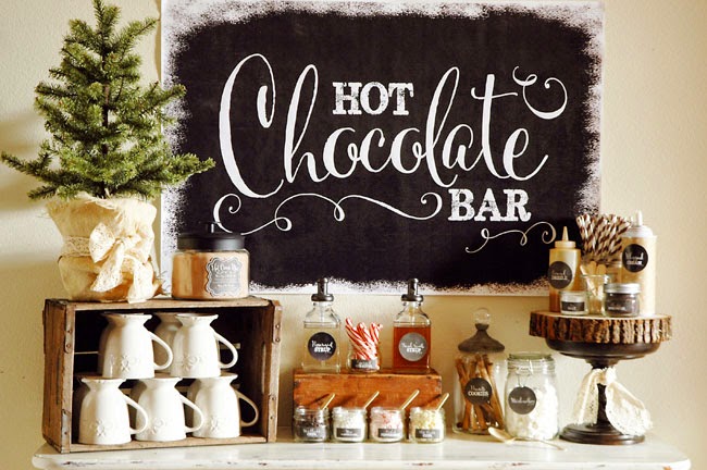 Hot Chocolate Bar with Vintage - Sweet Pea