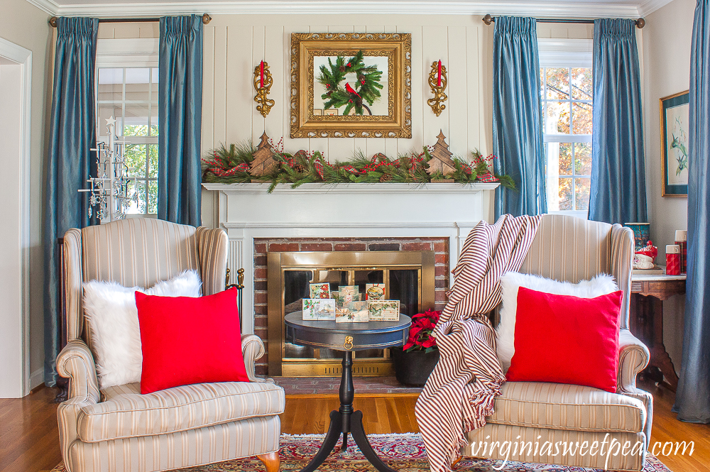 A Very Vintage Christmas in the Formal Living Room